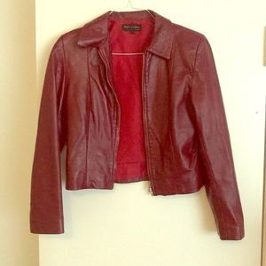 Tyler Durden red leather jacket